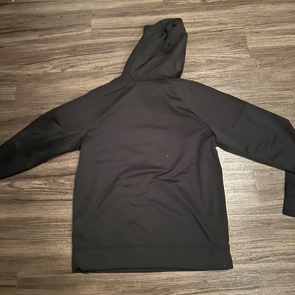 NWT Sold Out Men's Calgary Flames Fanatics Black Ice Defender Raglan Pullover Ho - Picture 3 of 4